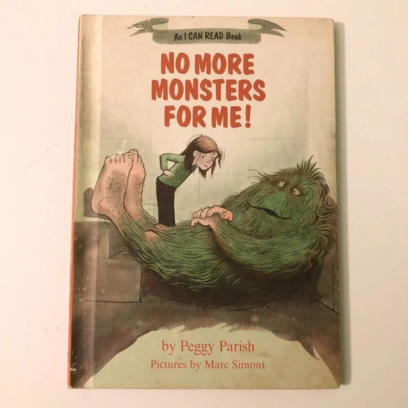 Vtg 1981 No More Monsters For Me An I Can Read Book by Peggy Parish HC - Picture 1 of 15